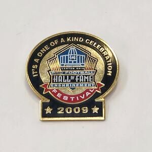 2009 NFL Pro Football Hall of Fame Enshrinement Festival Lapel Pin Souvenir